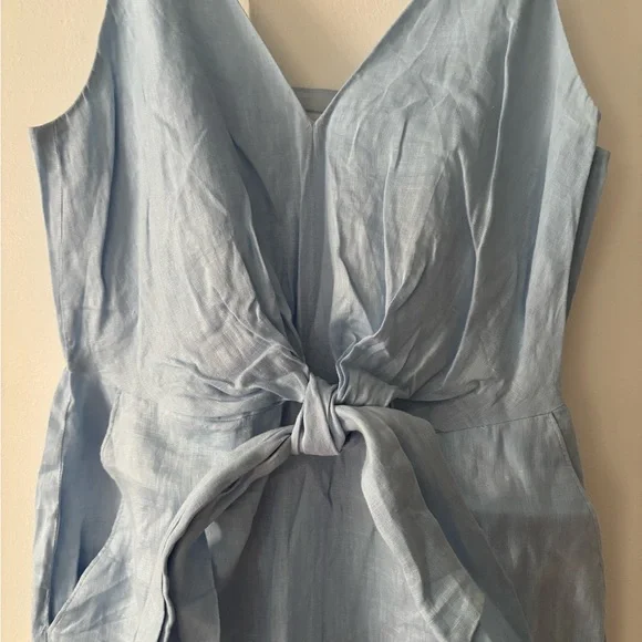 Reiss linen kay V neck dress - Picture 4 of 6
